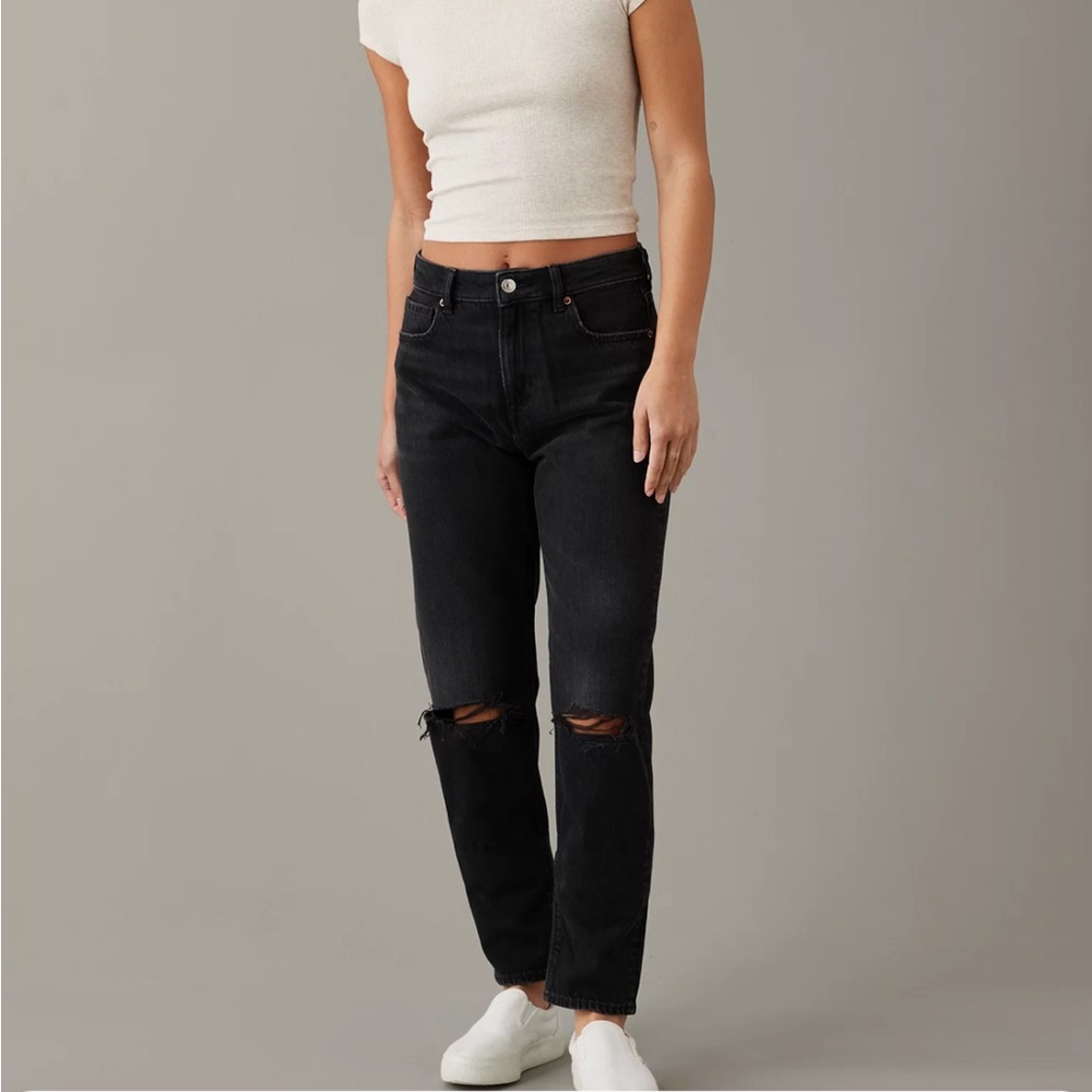 American Eagle Outfitters Black Straight Leg Jeans